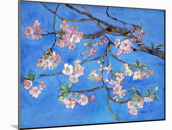 Cherry Blossoms-Sharon Pitts-Mounted Giclee Print