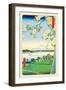 Cherry Blossoms-Ando Hiroshige-Framed Art Print