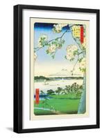 Cherry Blossoms-Ando Hiroshige-Framed Art Print