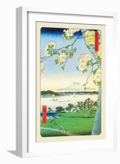 Cherry Blossoms-Ando Hiroshige-Framed Art Print