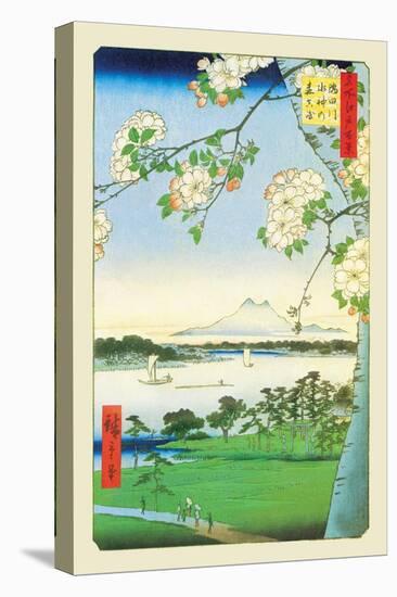 Cherry Blossoms-Ando Hiroshige-Stretched Canvas