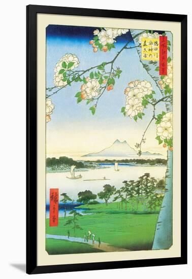 Cherry Blossoms-Ando Hiroshige-Framed Art Print