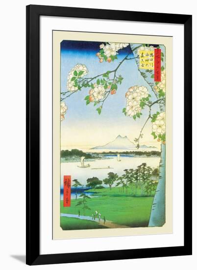 Cherry Blossoms-Ando Hiroshige-Framed Art Print