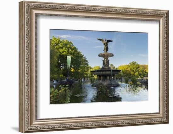 Cherry Hill Fountain, Central Park, Manhattan, New York-Rainer Mirau-Framed Photographic Print