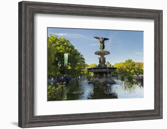 Cherry Hill Fountain, Central Park, Manhattan, New York-Rainer Mirau-Framed Photographic Print