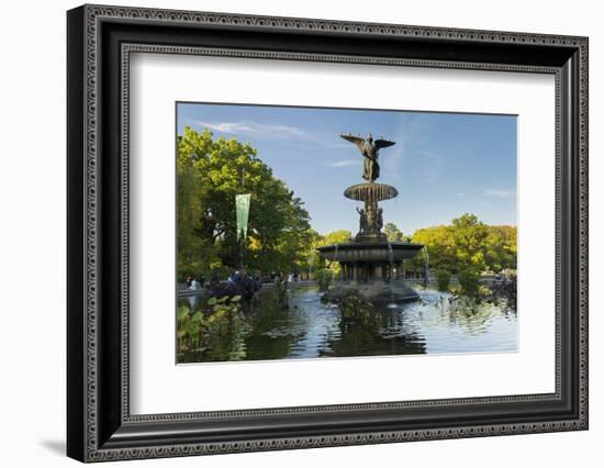 Cherry Hill Fountain, Central Park, Manhattan, New York-Rainer Mirau-Framed Photographic Print