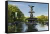Cherry Hill Fountain, Central Park, Manhattan, New York-Rainer Mirau-Framed Stretched Canvas