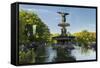 Cherry Hill Fountain, Central Park, Manhattan, New York-Rainer Mirau-Framed Stretched Canvas