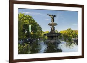 Cherry Hill Fountain, Central Park, Manhattan, New York-Rainer Mirau-Framed Photographic Print
