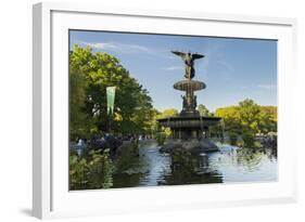 Cherry Hill Fountain, Central Park, Manhattan, New York-Rainer Mirau-Framed Photographic Print