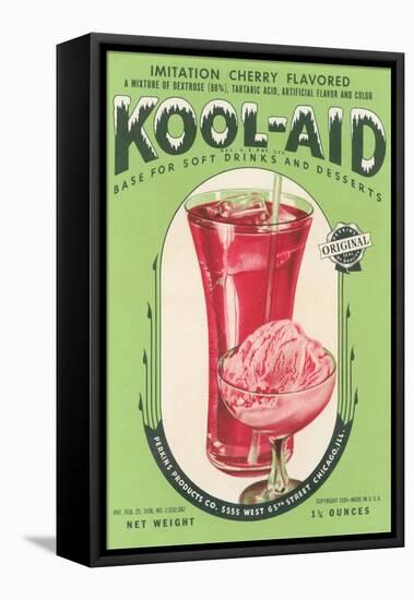 Cherry Kool-Aid Packet-null-Framed Stretched Canvas