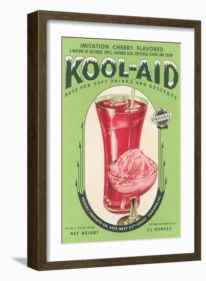 Cherry Kool-Aid Packet-null-Framed Art Print