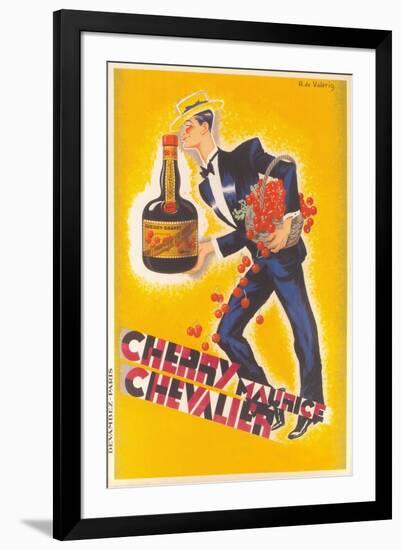 Cherry Liqueur Ad-null-Framed Art Print