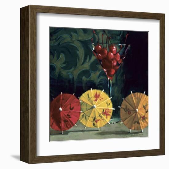 Cherry Martini-Cathy Lamb-Framed Giclee Print