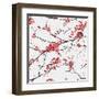 Cherry or Sakura Seamless Pattern Background-SofiaV-Framed Art Print