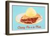 Cherry Pie A la Mode with Label-null-Framed Art Print