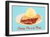Cherry Pie A la Mode with Label-null-Framed Art Print