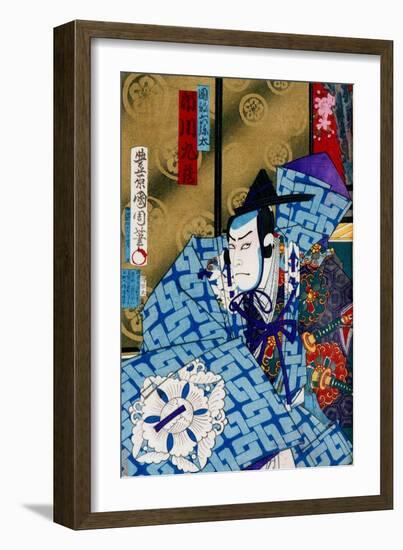 Cherry Princess - Kabuki-Kunichika toyohara-Framed Giclee Print