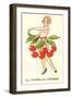 Cherry Season, Nude with Belt of Cherries-null-Framed Art Print