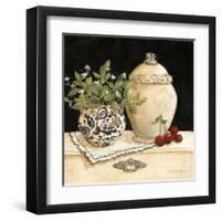 Cherry Still Life-Charlene Winter Olson-Framed Art Print