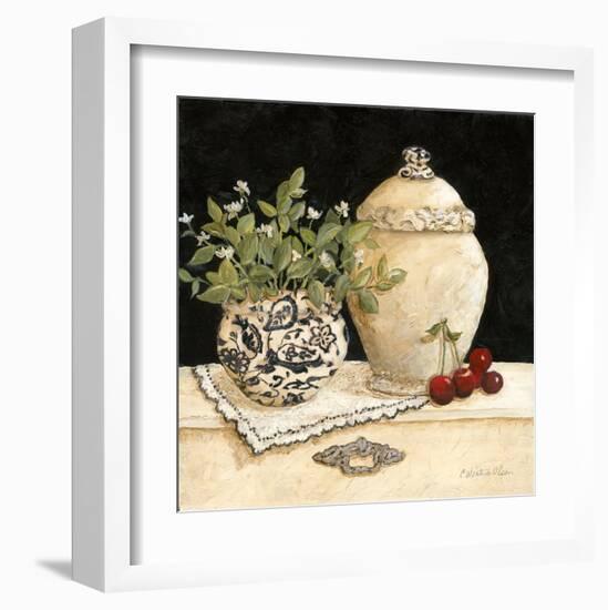 Cherry Still Life-Charlene Winter Olson-Framed Art Print