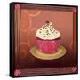 Cherry Swirl-Fiona Stokes-Gilbert-Framed Stretched Canvas