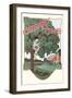 Cherry Time, Boy in Tree-Found Image Press-Framed Giclee Print