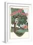 Cherry Time, Boy in Tree-Found Image Press-Framed Giclee Print