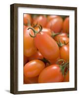 Cherry Tomatoes in Woodchip Basket-null-Framed Photographic Print
