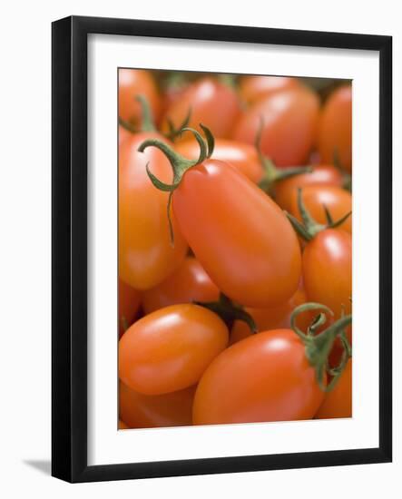 Cherry Tomatoes in Woodchip Basket-null-Framed Photographic Print