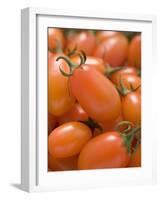 Cherry Tomatoes in Woodchip Basket-null-Framed Photographic Print