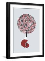 Cherry Tree Fox-Robert Farkas-Framed Premium Giclee Print