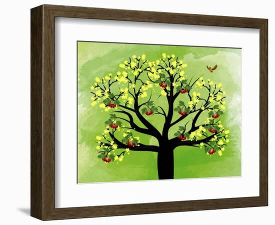 Cherry Tree-Ata Alishahi-Framed Giclee Print