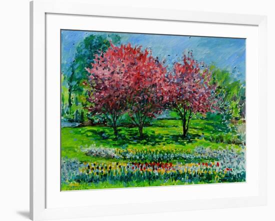 Cherry Trees, Snug Harbor Botanical Garden,2016-Anthony Butera-Framed Giclee Print