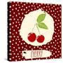 Cherry with Dots Pattern-Anton Yanchevskyi-Stretched Canvas