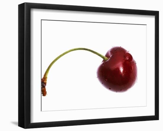 Cherry with Drops of Water-Dieter Heinemann-Framed Photographic Print