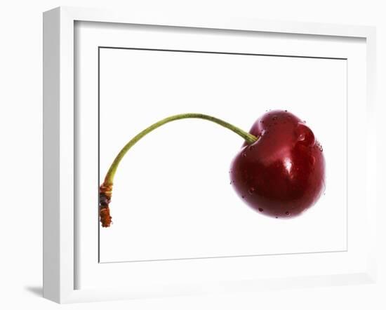 Cherry with Drops of Water-Dieter Heinemann-Framed Photographic Print