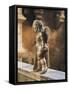 Cherub Coat-Of-Arms Holder-Agostino Di Duccio-Framed Stretched Canvas