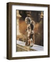 Cherub Coat-Of-Arms Holder-Agostino Di Duccio-Framed Giclee Print