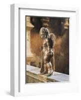 Cherub Coat-Of-Arms Holder-Agostino Di Duccio-Framed Giclee Print