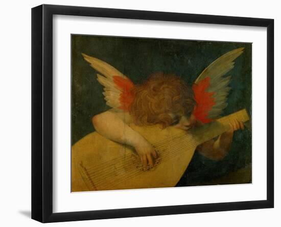 Cherub making music,1522-Fiorentino Rosso-Framed Giclee Print