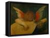 Cherub making music,1522-Fiorentino Rosso-Framed Stretched Canvas