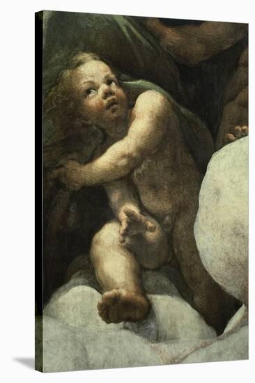 Cherub-Antonio Allegri Da Correggio-Stretched Canvas