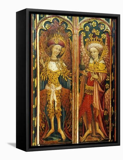 Cherubim and Principalities, Two of the Nine Orders of Angels, Detail of the Rood Screen, St.…-null-Framed Stretched Canvas