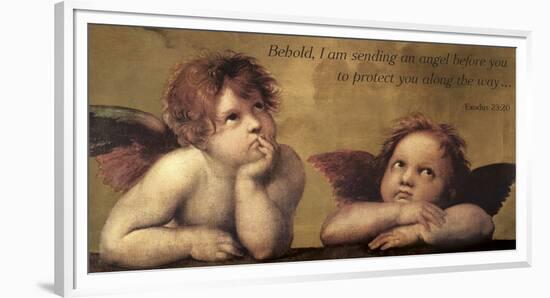 Cherubs - An Angel To Protect-Raphael-Framed Giclee Print