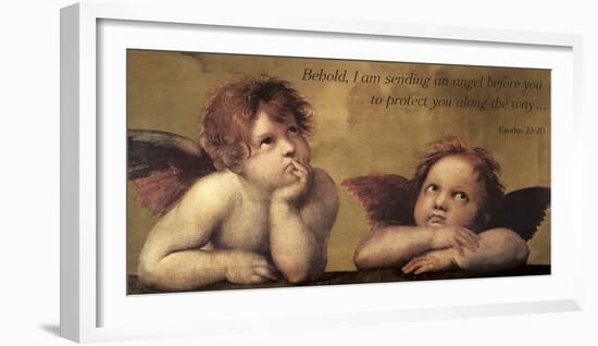 Cherubs - An Angel To Protect-Raphael-Framed Giclee Print