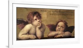 Cherubs - An Angel To Protect-Raphael-Framed Giclee Print