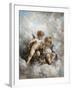 Cherubs in the Clouds-Charles Lutyens-Framed Giclee Print
