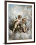 Cherubs in the Clouds-Charles Lutyens-Framed Giclee Print