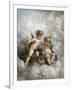 Cherubs in the Clouds-Charles Lutyens-Framed Giclee Print